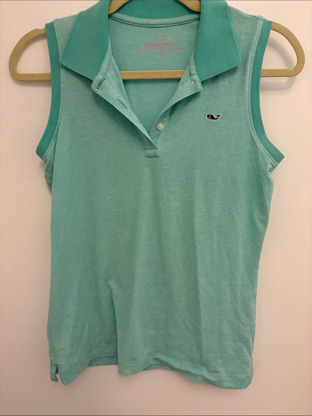 Vineyard Vines Mint Sleeveless Polo Tank